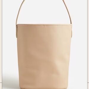 J Crew Berkeley Cream Bucket Bag